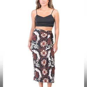 House Of Harlow 2 PC Wrap Skirt/Bralette Set